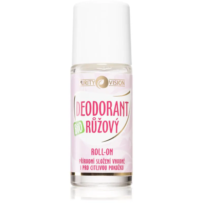Purity Vision BIO Αποσμητικό roll-on με ροδόνερο 50 ml