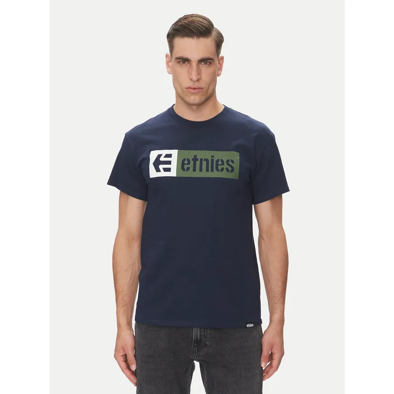 Etnies T-Shirt New Box 4130002282 Σκούρο μπλε Regular Fit