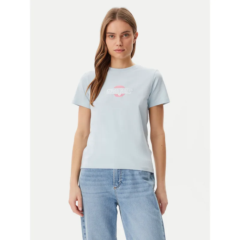 Guess Jeans T-Shirt W5GI26 J1314 Σκούρο μπλε Regular Fit
