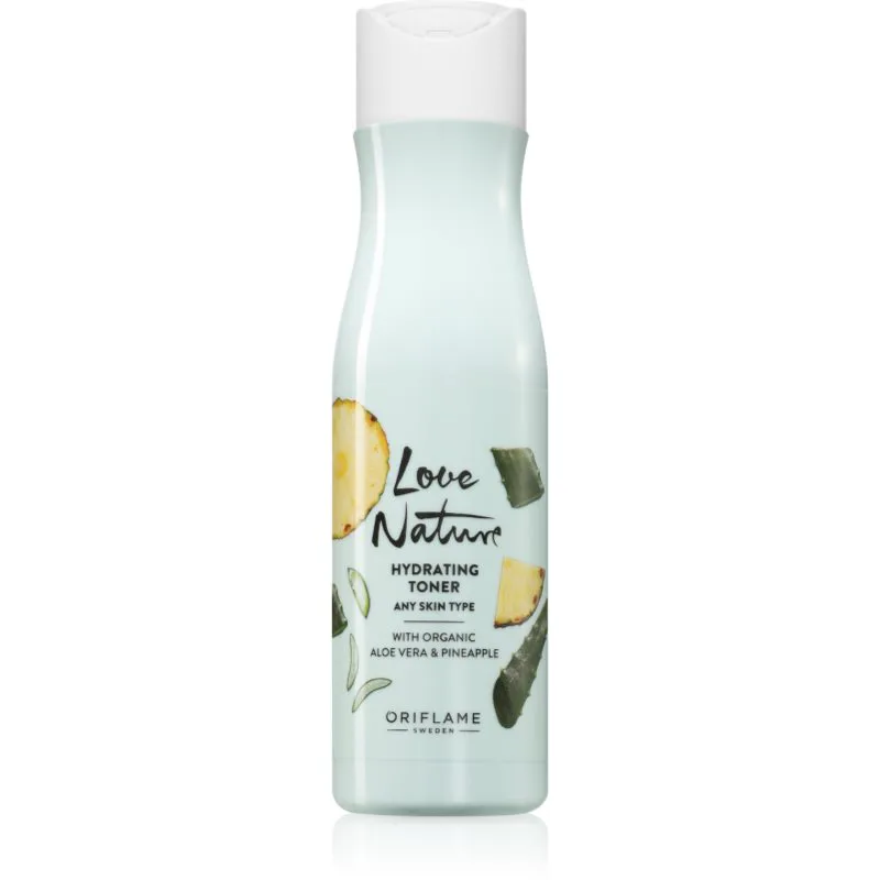 Oriflame Love Nature Organic Aloe Vera & Pineapple ενυδατική λοσιόν προσώπου 150 ml
