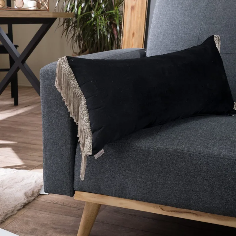 Μαξιλαροθήκη Velvet 06 Με Κρόσι (30x60cm) Teoran 30x60cm με γέμιση