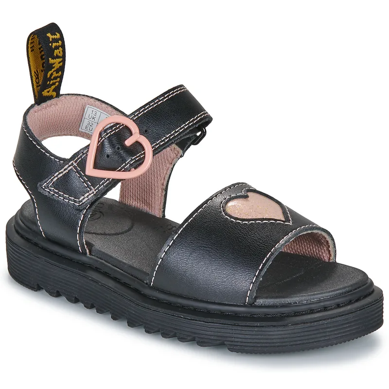 Σανδάλια χωρίς τακούνι Dr. Martens Marlowe Hearts J Black+Powder Ροζ