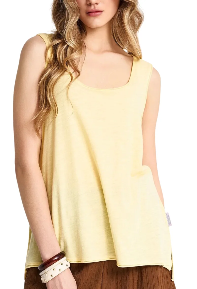 Μπλούζα Αμάνικη Funky Buddha Tank Top FBL013-108-04-LEMONADE Γυναικείο
