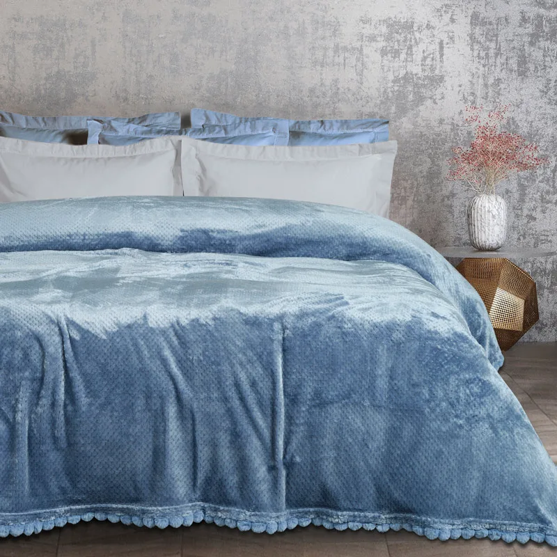Κουβέρτα Fleece Μονή 160x220 Das Home 1186 Dusty Blue 160x220