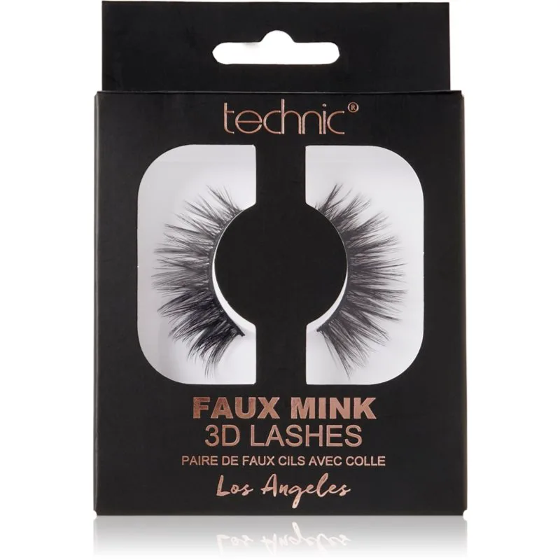 Technic Cosmetics Faux Mink τεχνητές βλεφαρίδες Los Angeles 1 ζευγάρι