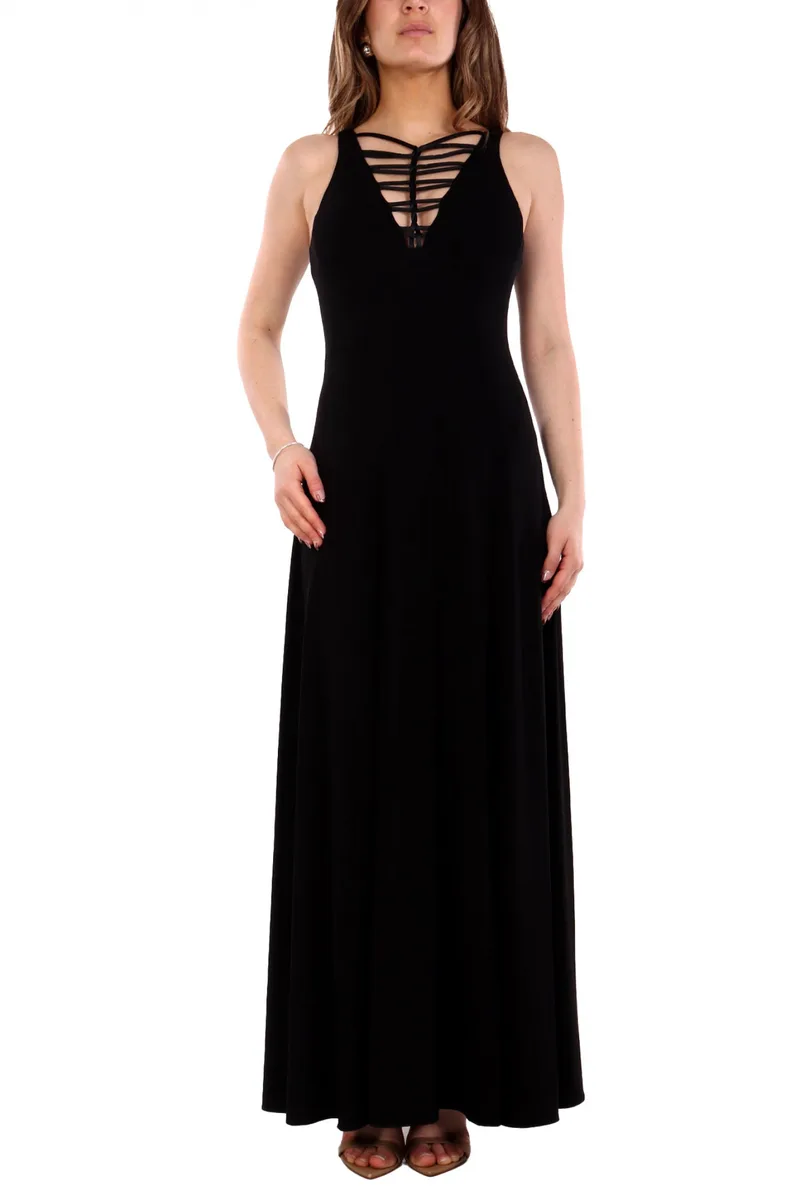 EMPORIO ARMANI ΦΟΡΕΜΑ MAXI ΑΝΟΙΓΜΑ ΚΟΡΔΟΝΙΑ ΜΠΡΟΣΤΑ ΜΑΥΡΟ