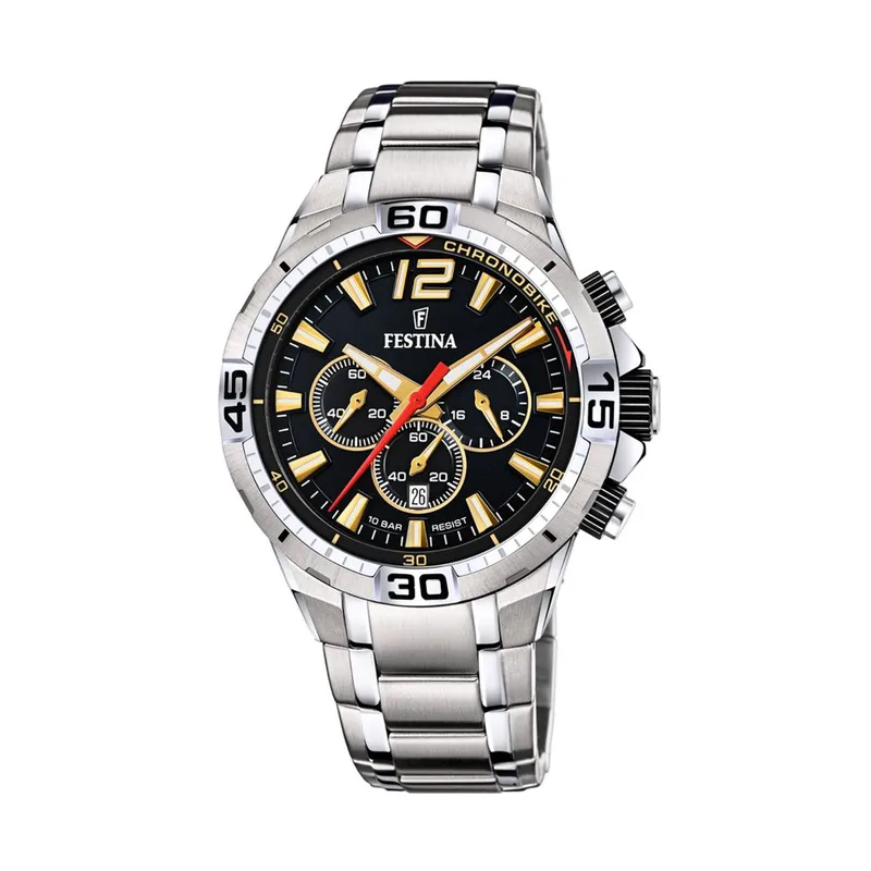 Ρολόι Ανδρικό Stainless Steel Bracelet Chronograph Festina κωδF20522-5