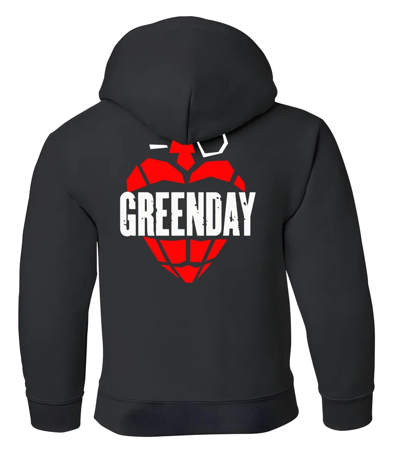Παιδικό Hoodie Green Day Grenade Rock Avenue Black