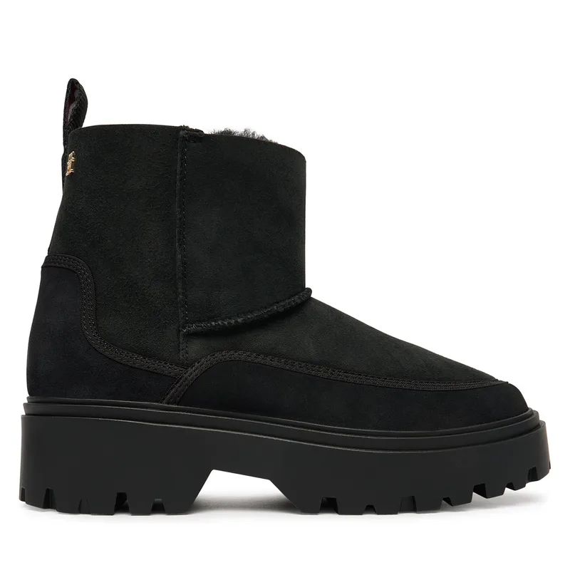 Μπότες Χιονιού Tommy Hilfiger Real Shearling Pullon FW0FW08997 Μαύρο