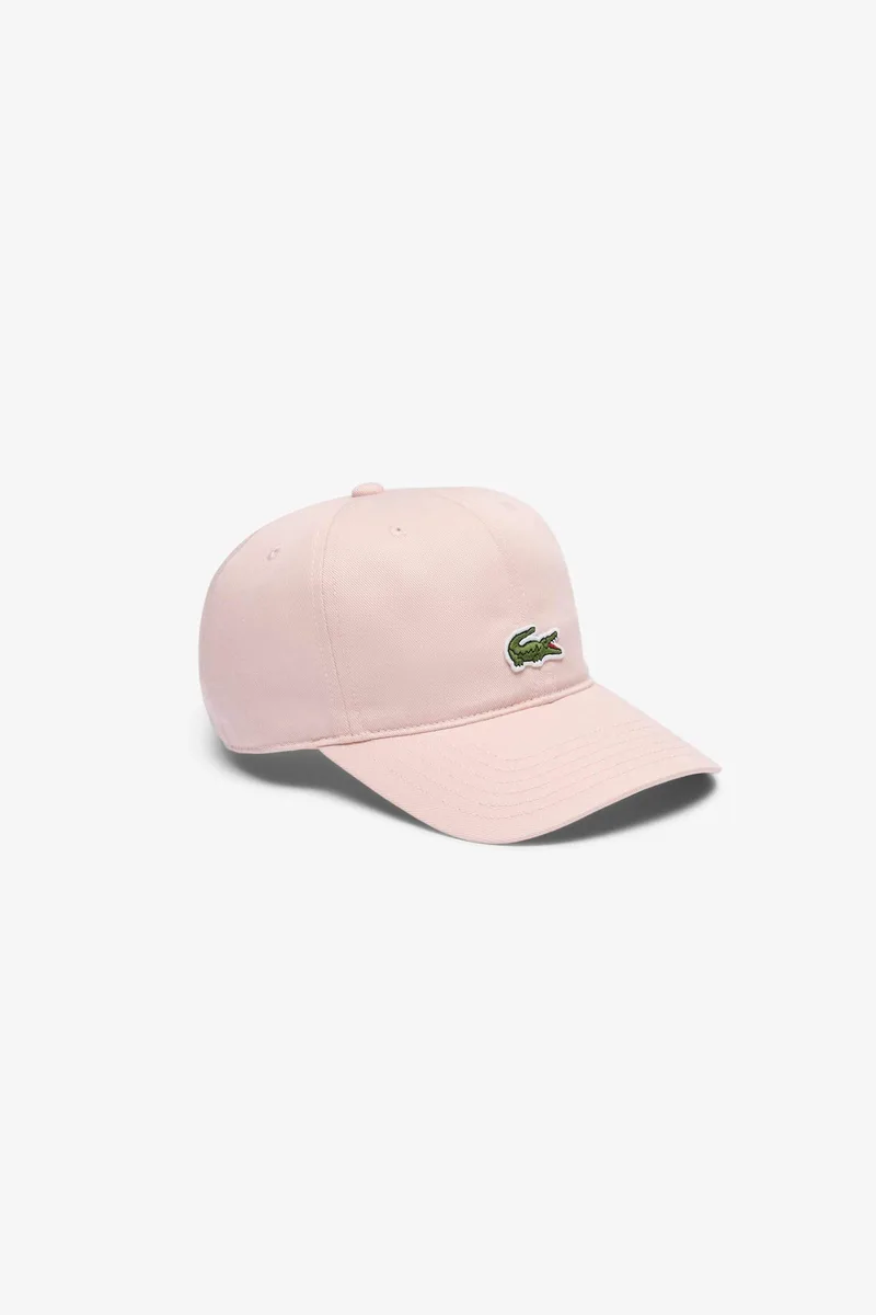 Lacoste παιδικό καπέλο jockey με κεντημένο λογότυπο (8 - 16 ετών) - RK1025 Ροζ Ανοιχτό
