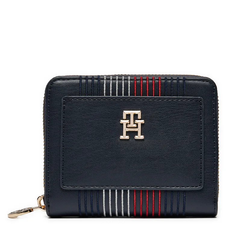 Πορτοφόλι Tommy Hilfiger Distinct Med Za Corp AW0AW16737 Σκούρο μπλε