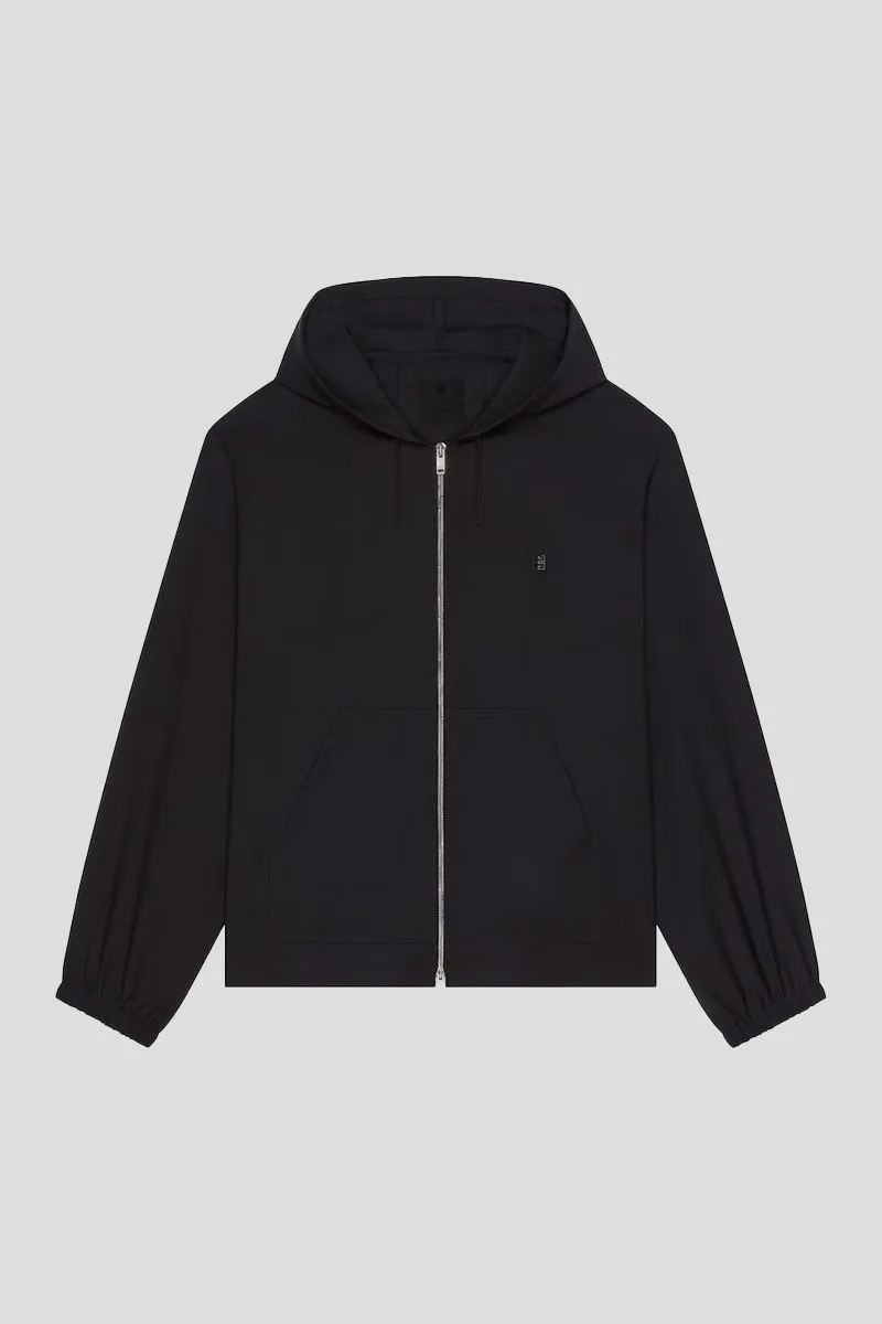 GIVENCHY Ανδρικό Μαύρο 4G Wool Zipped Hoodie