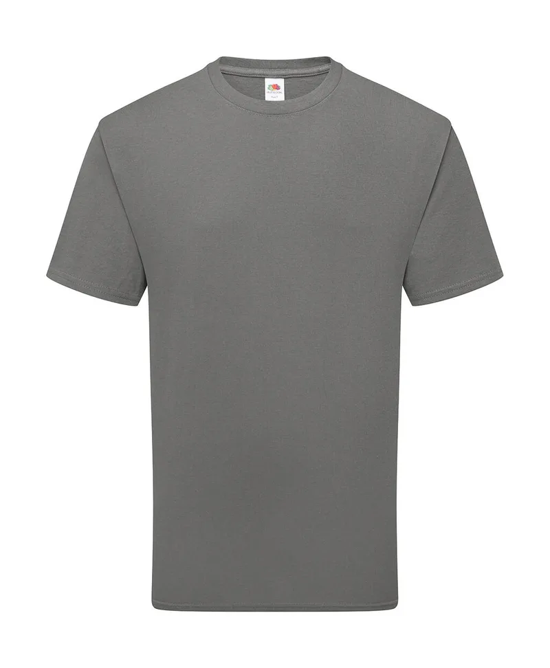 Pure Cotton T-Shirt Fruit of the Loom 061362 Light Graphite