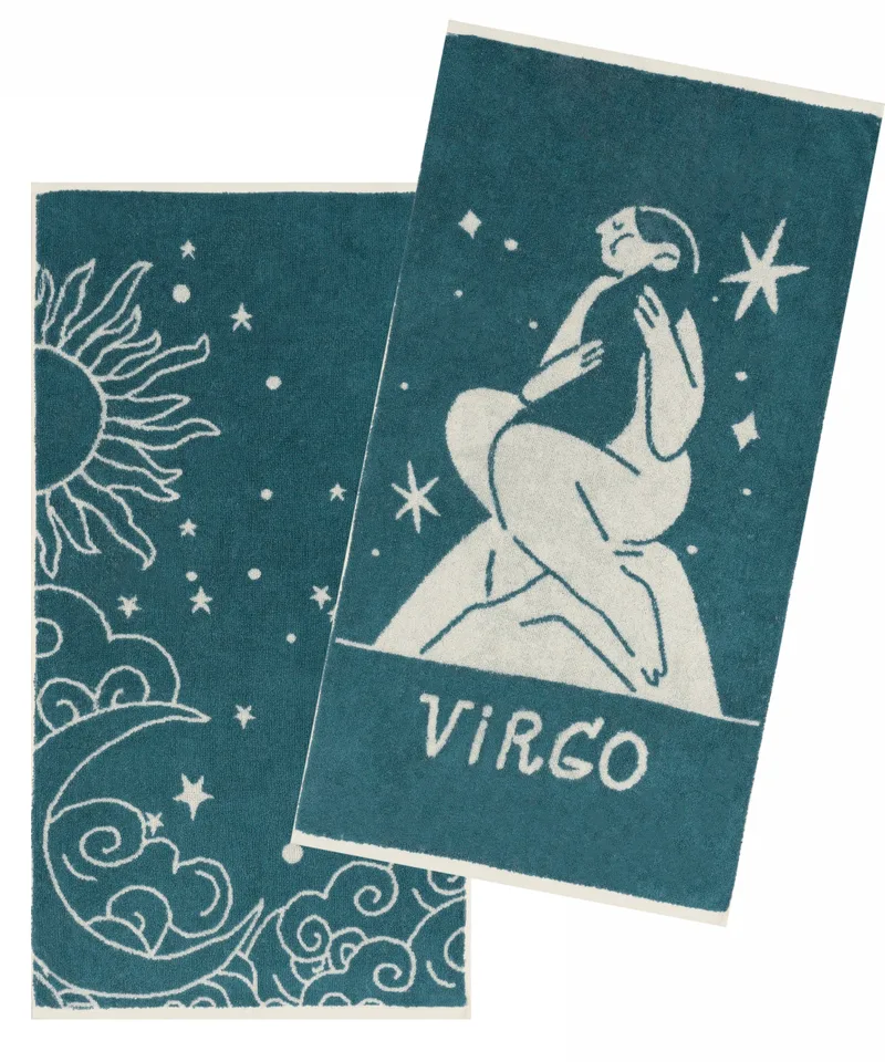 Zodiac-virgo σετ 2 τεμ πετσετεσ προσωπου 50χ90