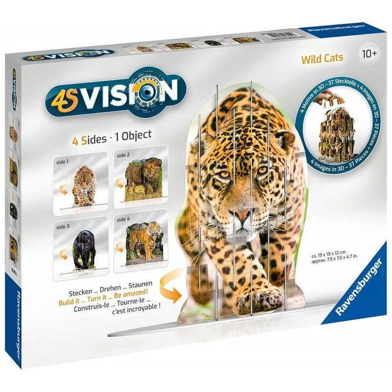 Ravensburger 4S Vision Παζλ 60 Τεμ. Wild Cats 1805
