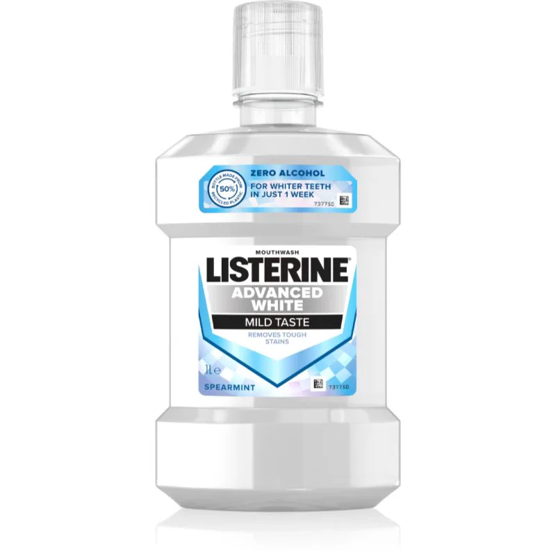 Listerine Advanced White Mild Taste στοματικό διάλυμα με λευκαντική επίδραση 1000 ml