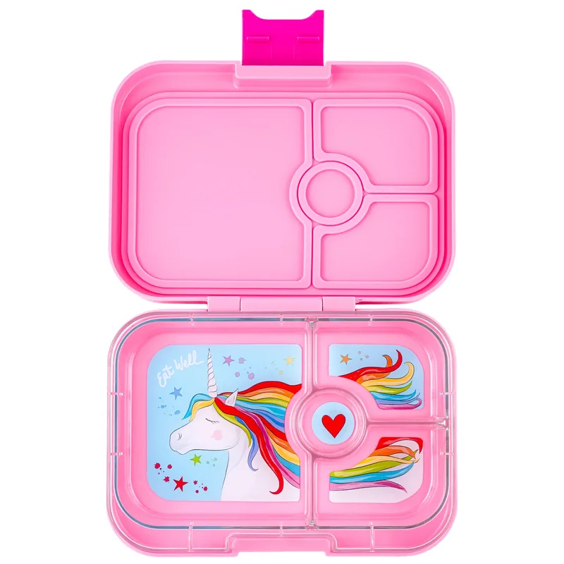 Φαγητοδοχείο Yumbox Panino 4 θέσεων - Power Ροζ/Unicorn