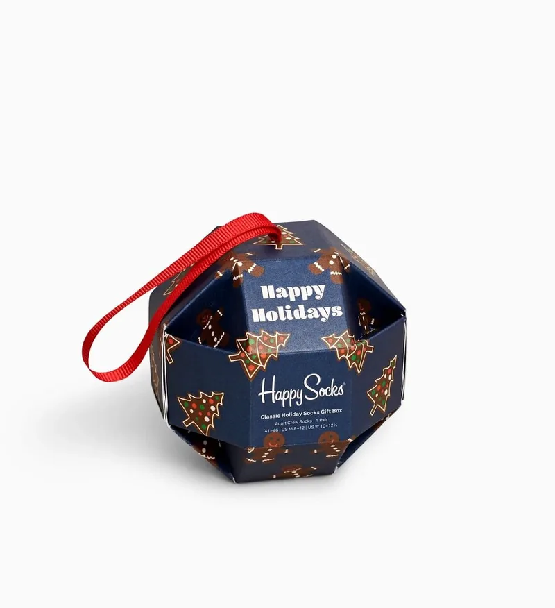 Happy Socks 1-Pack Gingerbread Cookies Socks Gift Set (Size: 41-46)