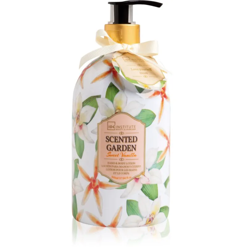 IDC INSTITUTE Scented Garden Vanilla ενυδατικό γαλάκτωμα σώματος 500 ml