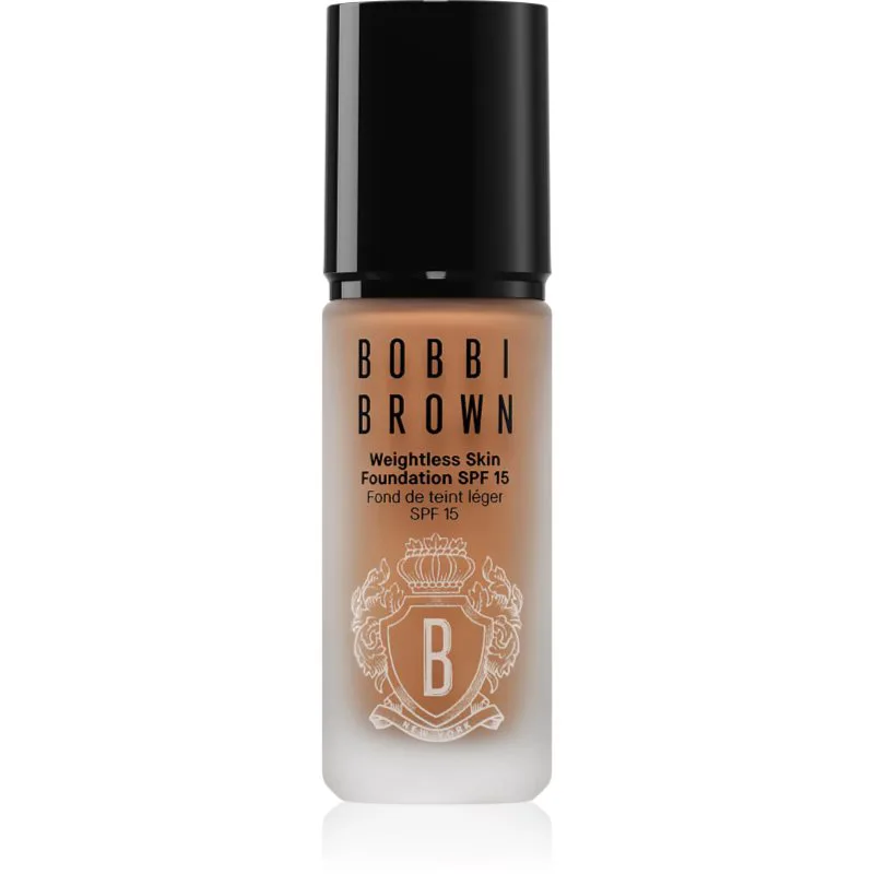 Bobbi Brown Weightless Skin Foundation SPF 15 Mini μακράς διαρκείας ματ μεικ απ με ενυδατικό αποτέλεσμα απόχρωση Neutral Walnut 13 ml