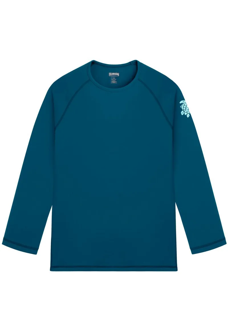 ΑΝΔΡΙΚΟ ΜΑΚΡΥΜΑΝΙΚΟ RASHGUARD VILEBREQUIN SOLID ΓΑΛΑΖΙΟ