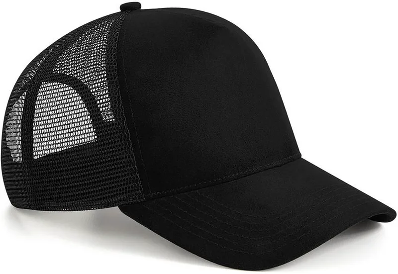 Καπέλο Trucker B643 Beechfield Suede Snapback Black