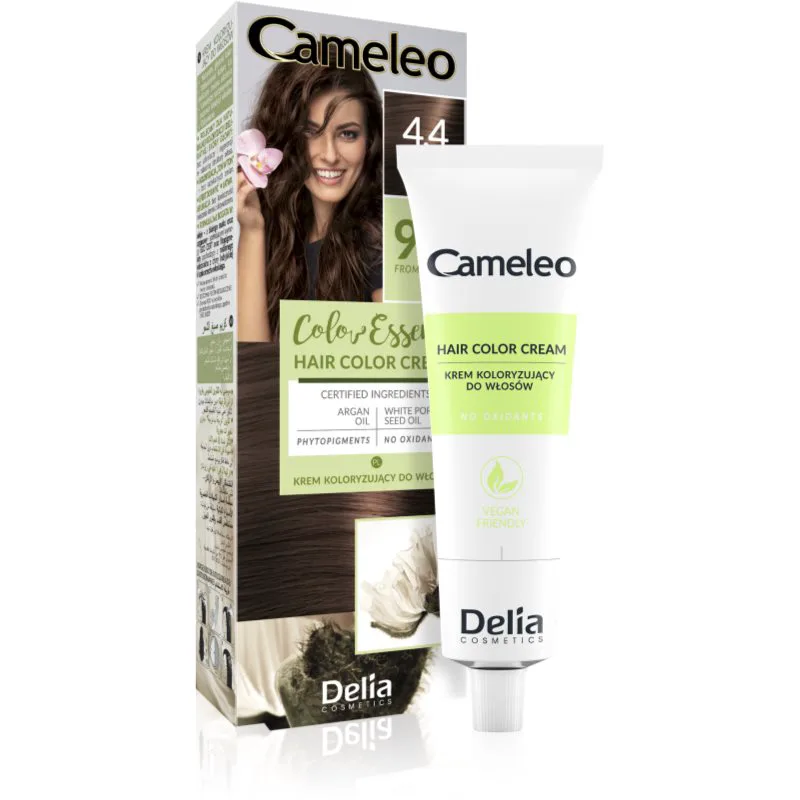 Delia Cosmetics Cameleo Color Essence βαφή μαλλιών σε σωλήνα απόχρωση 4.4 Spicy Brown 75 γρ