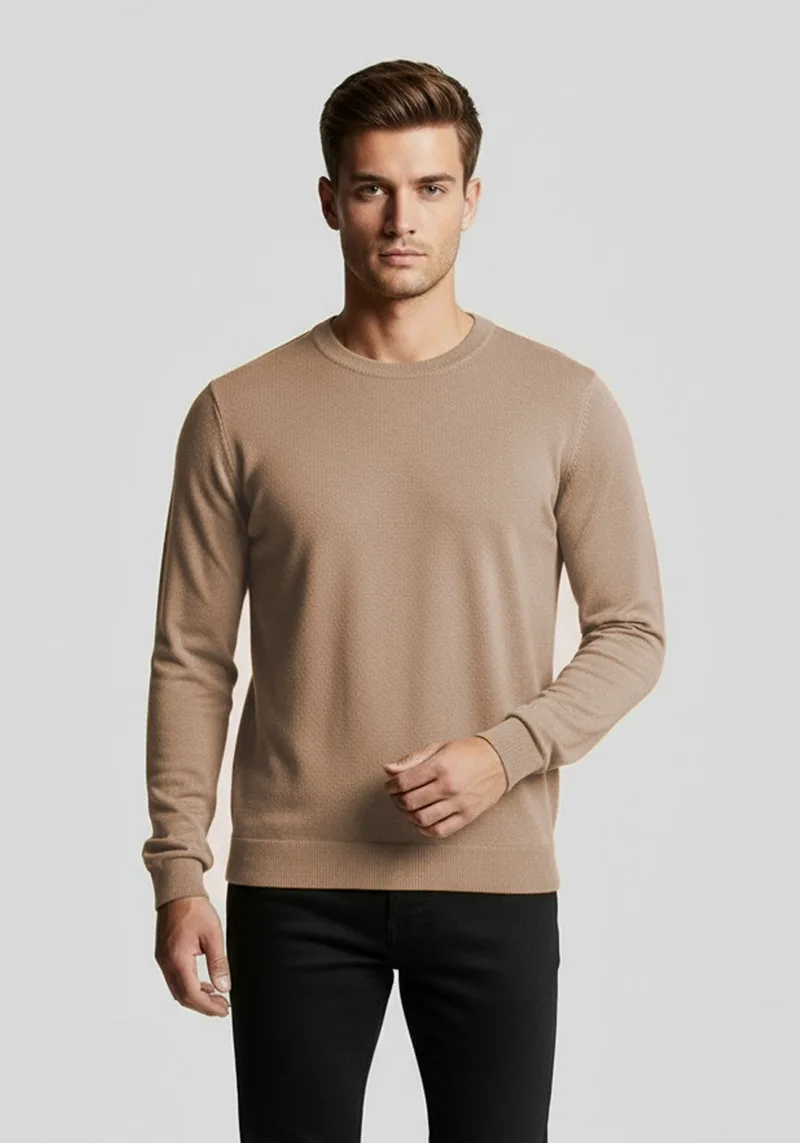 Hamaki Ho Πλεκτή Μπλούζα της σειράς Girccollo - MI3155H CA Camel