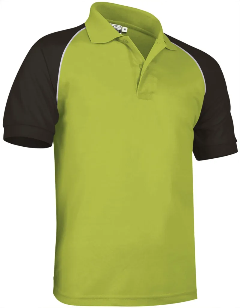 Κοντομάνικο Polo Shirt VENUR Valento POVARGCPN Pistachio Green-Black-White