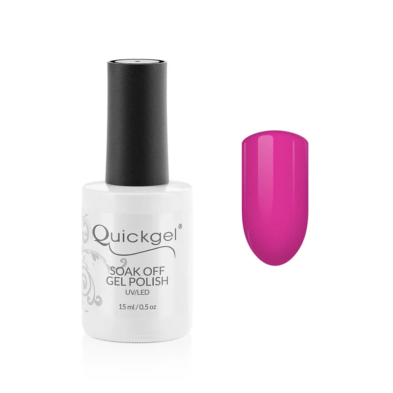 Quickgel No 843 - Magenta Regular Ημιμόνιμο Βερνίκι νυχιών 15 ml