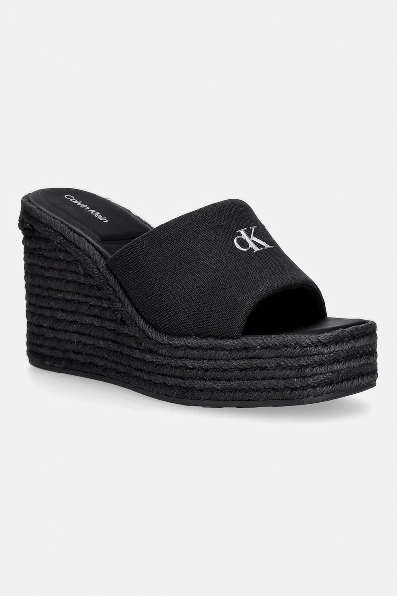 Calvin Klein σαγιονάρες Γυναικείες WEDGE ESPAD 70 CANVAS MG