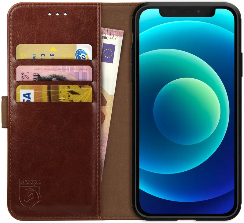 Κόκκινο Element PU Θήκη Πορτοφόλι Apple iPhone 12 mini - Brown (8719246252303)