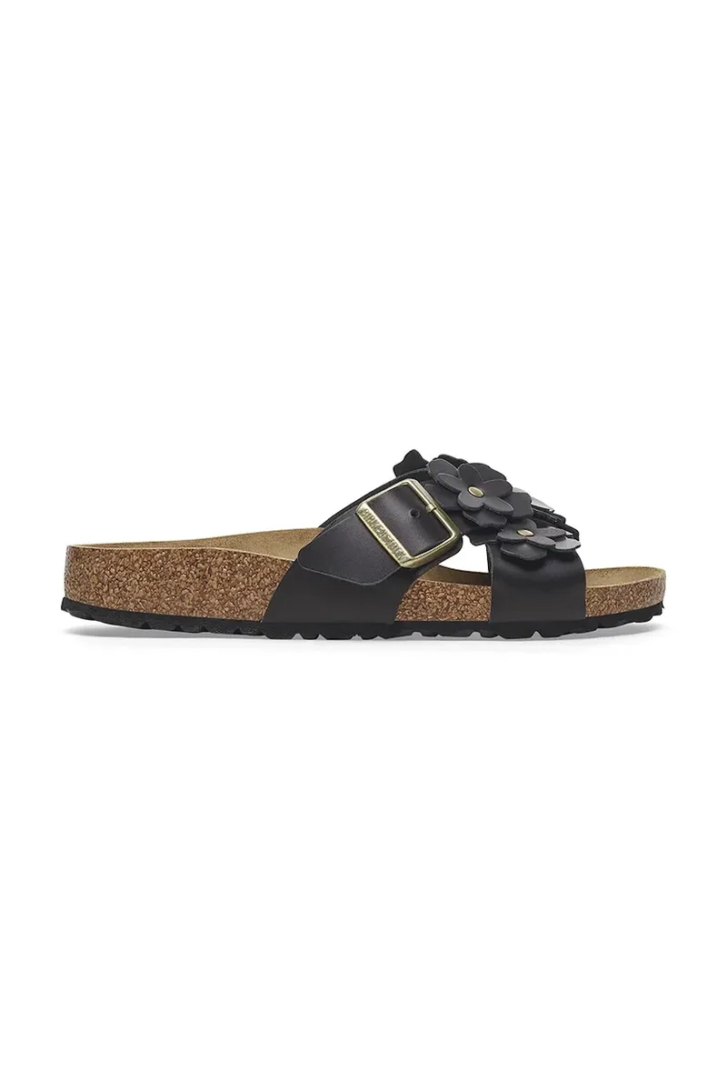 Δερμάτινες παντόφλες Birkenstock Siena Flowers