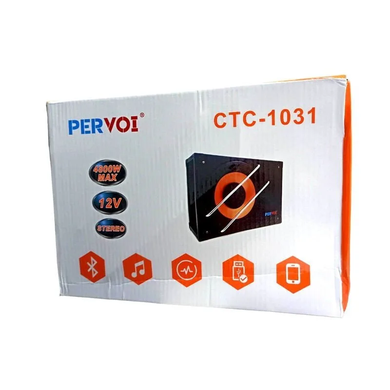 PerVoi Αυτοενισχυόμενο Subwoofer Αυτοκινήτου 10"