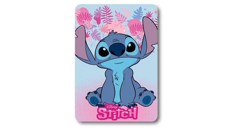 Κουβέρτα Κούνιας Fleece 100x140εκ. Disney Home Stitch 68 Ice Blue-Ροζ Digital Print DimCol (Ύφασμα: Polyester, Χρώμα: Ροζ, Μέγεθος: Κούνιας) - DimCol - 54462527013