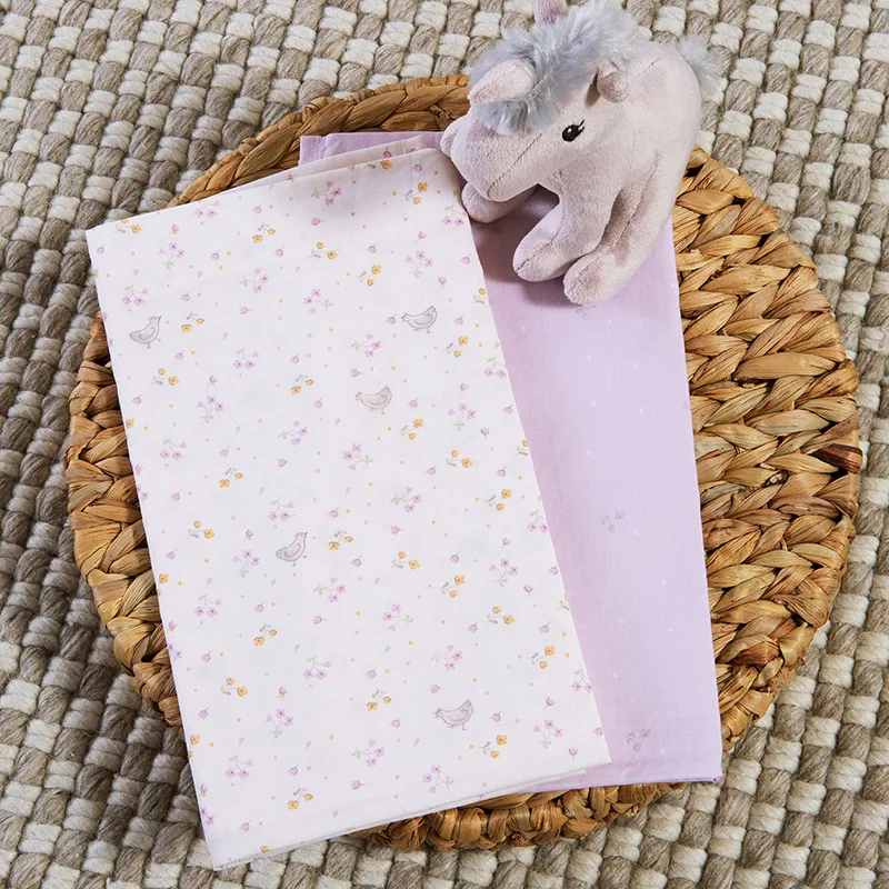 Σεντόνι Λίκνου (Σετ 2 Τμχ) 70X120 Nef Nef Cute & Sweet Ecru Χωρίς Λάστιχο (70x120)