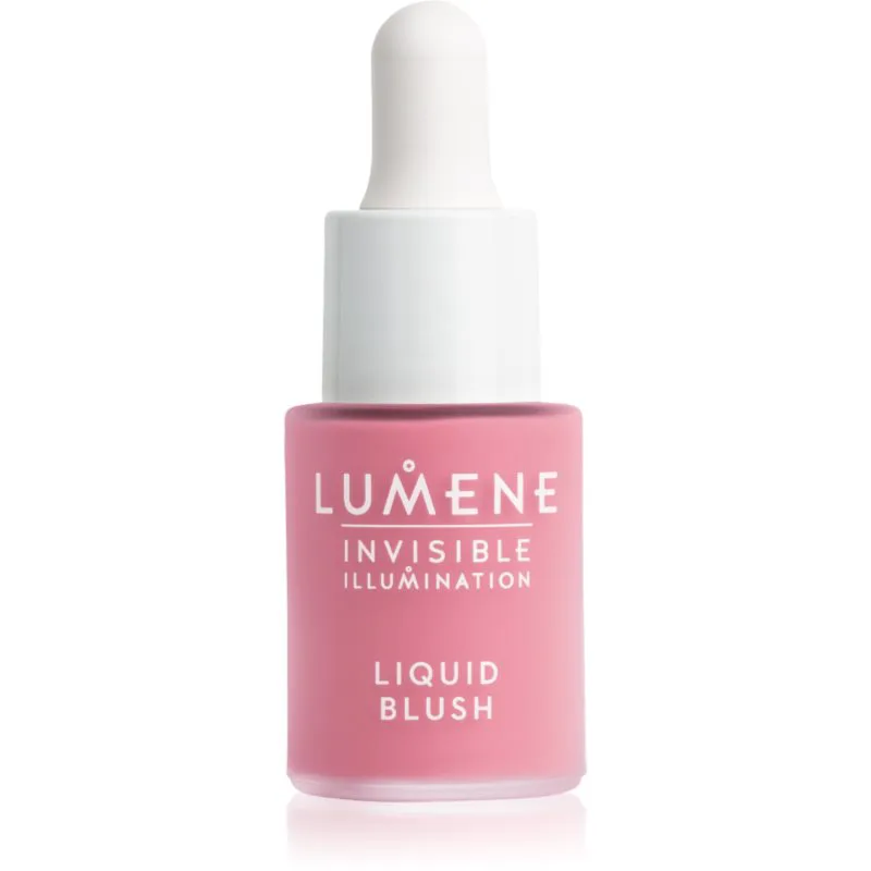 Lumene Invisible Illumination υγρό ρουζ για λαμπρή επιδερμίδα απόχρωση Frosty Petal 15 ml