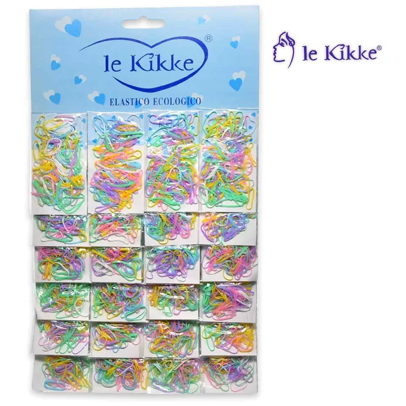 Le kikke card of 24 packets of 100 pieces in pastel colours