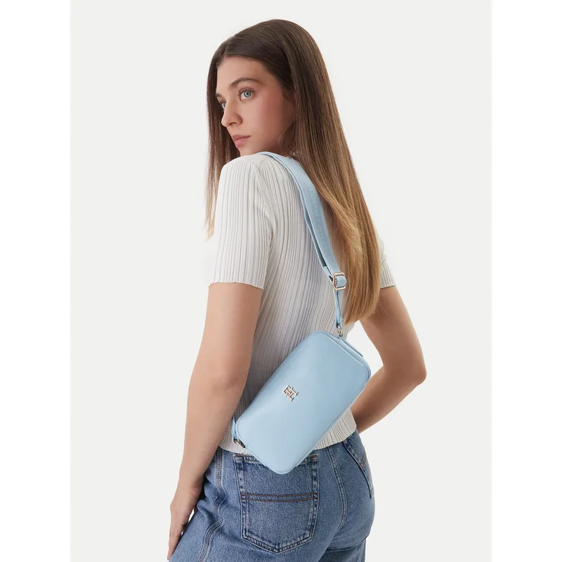 Τσάντα Tommy Hilfiger Th Essential Camera Bag AW0AW18370 Γαλάζιο