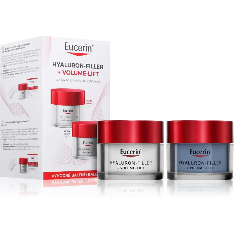 Eucerin Hyaluron-Filler + Volume-Lift ανυψωτική φροντίδα επωφελής συσκευασία