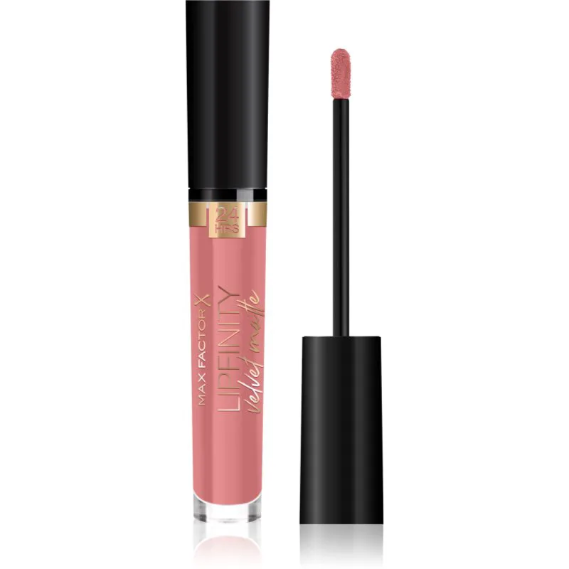 Max Factor Lipfinity Velvet Matte ματ υγρό κραγιόν απόχρωση 045 Posh Ροζ 3,5 ml