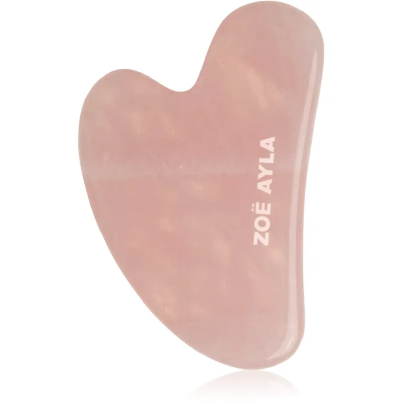Zoë Ayla Luxurious Rose Gua Sha Therapy Tool οδηγίες για μασάζ 1 τμχ