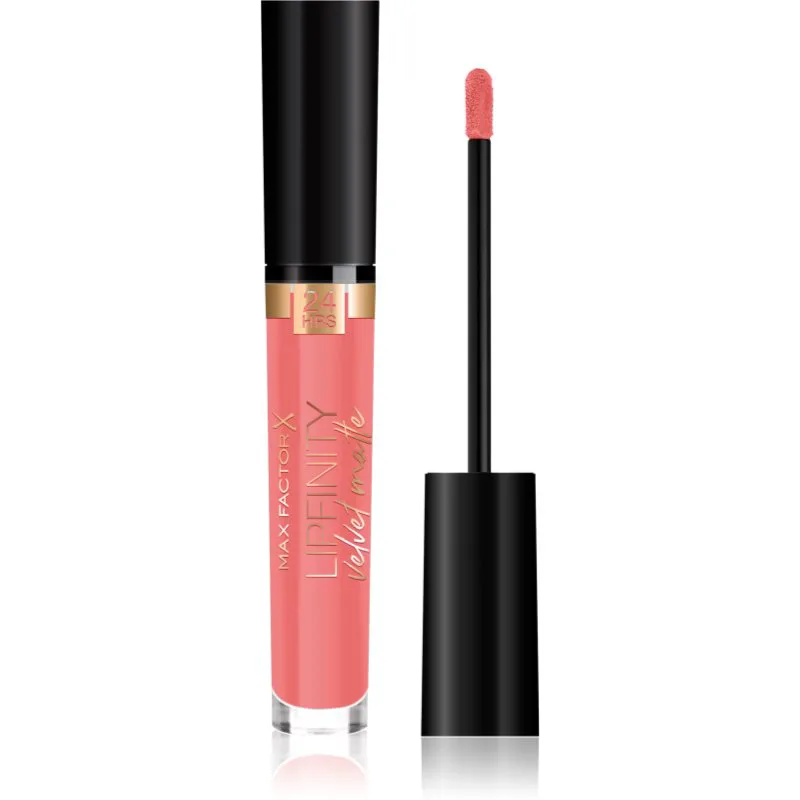 Max Factor Lipfinity Velvet Matte ματ υγρό κραγιόν απόχρωση 030 Cool Coral 3,5 ml