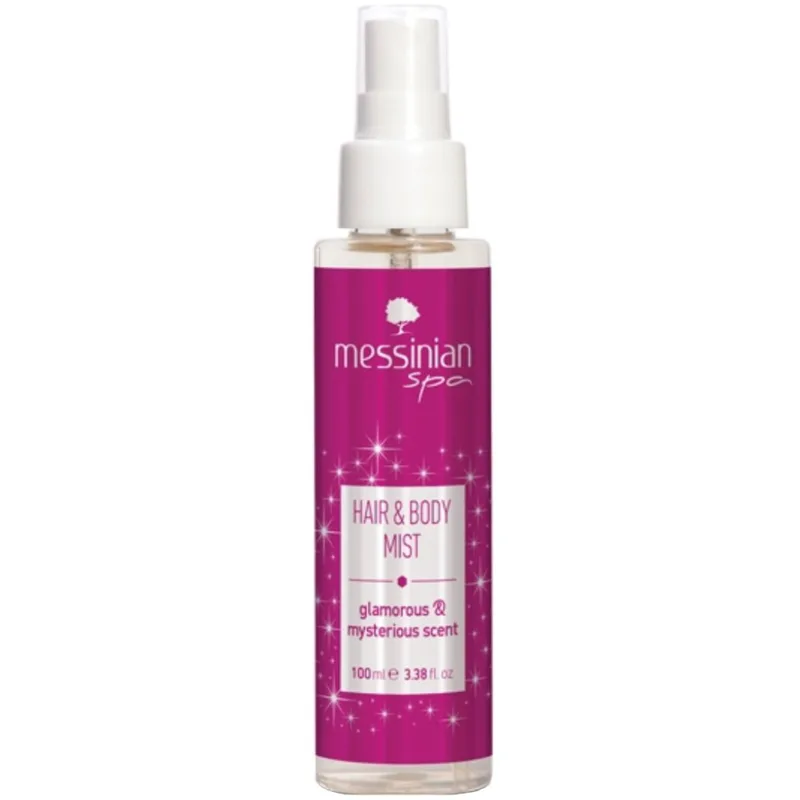Messinian Spa Glamorous & Mysterious Scent Hair & Body Mist Ενυδατικό Mist Μαλλιών & Σώματος με Λαμπερό & Μυστηριώδες Άρωμα 100ml