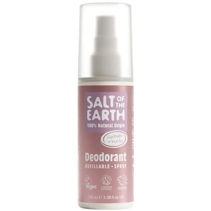 Salt of the Earth Deodorant Spray Αποσμητικό Σπρέι Φυσικής Προέλευσης με Άρωμα Λεβάντα & Βανίλια 100ml - Lavender & Vanilla