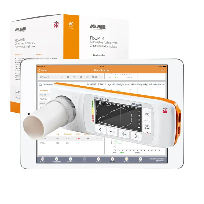 Σπιρόμετρο MIR Spirobank II Smart με 60 Τουρμπίνες μ.χ FlowMir