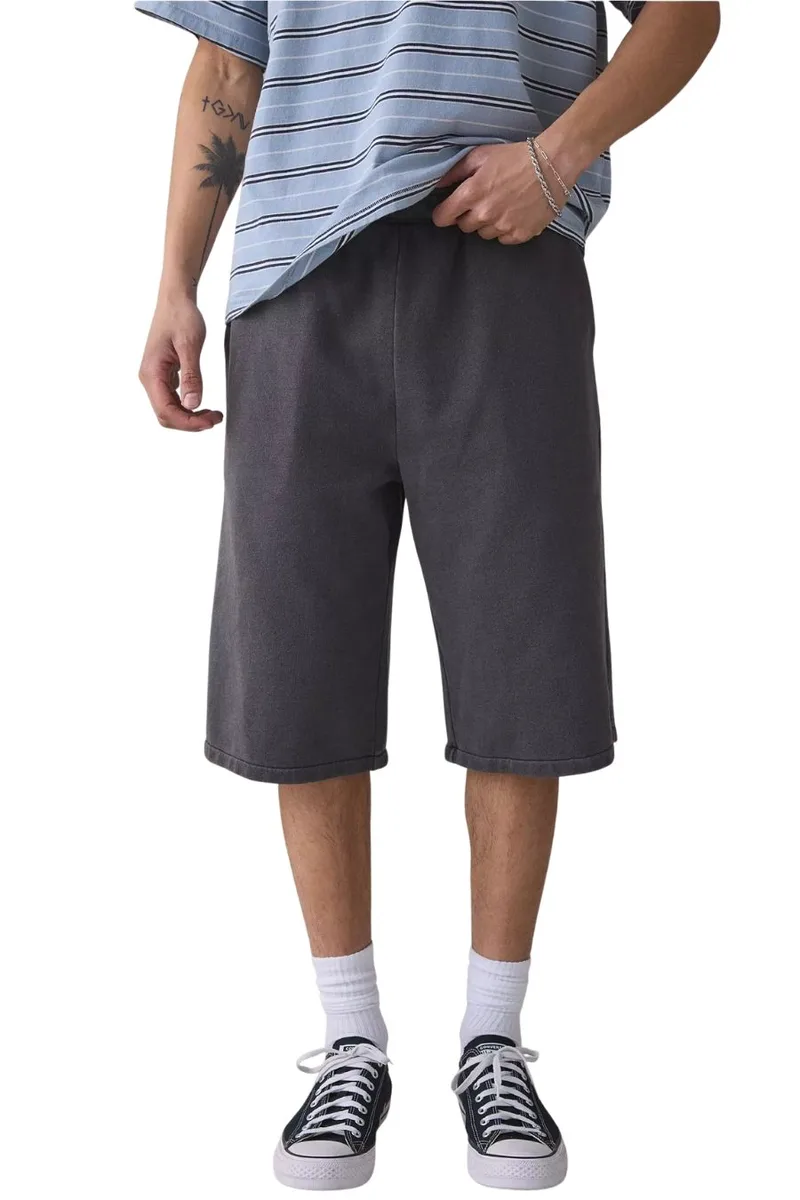 DICKIES Ανδρική Βερμούδα Streetsboro Sweat - Ξεβαμμένο Μαύρο-DK0A885BBLK1-BLACK