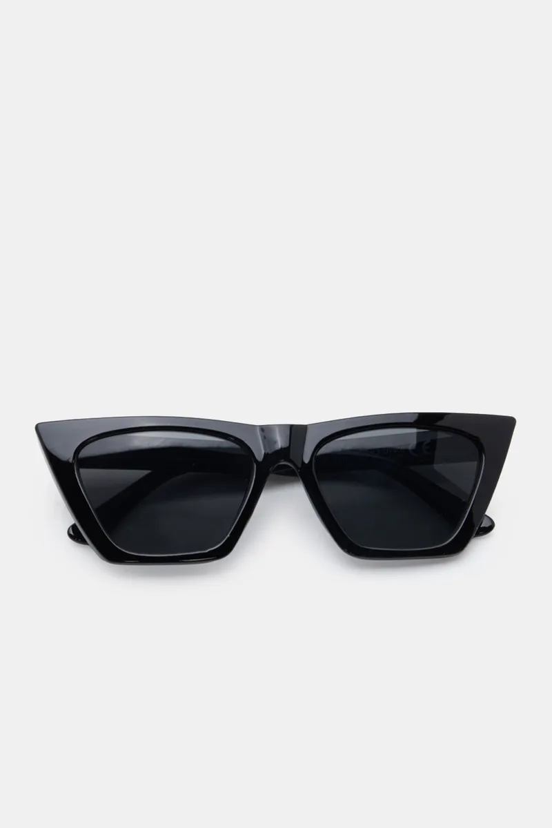Γυαλιά Ηλιού Cat-Eye Bold Frame Como - Μαύρο