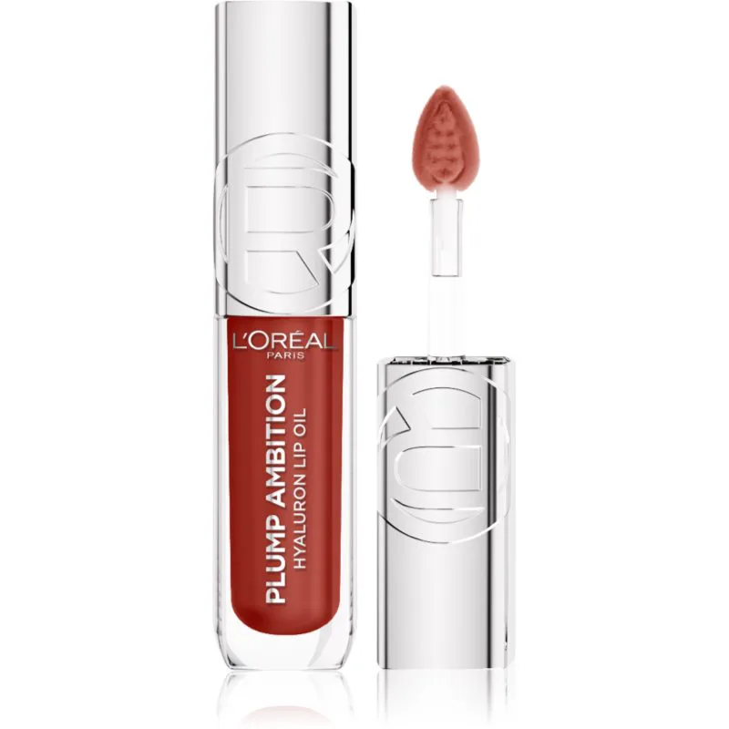 L’Oréal Paris Plump Ambition λιπ γκλος χειλιών για μεγαλύτερο όγκο με υαλουρονικό οξύ απόχρωση 485 Wine o'clock 5 ml