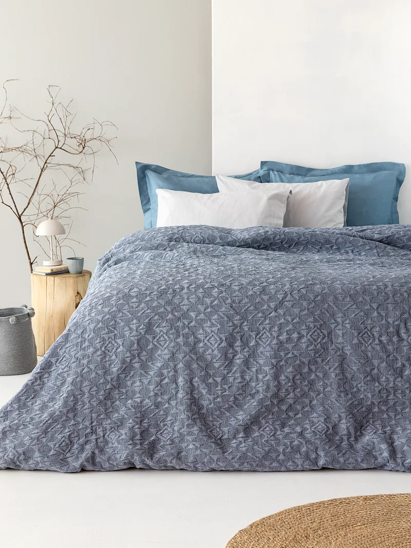 Κουβερλί Υ/Δ (230Χ260) INEZ DENIM, PALAMAIKI
